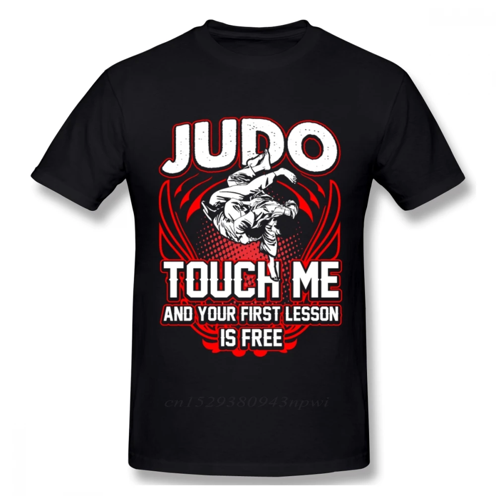 

Men's O-neck Judo T Shirt Me And Your First Lesson Is-free T Shirt Graphic Print Homme O-neck Plus Size Tee Shirt