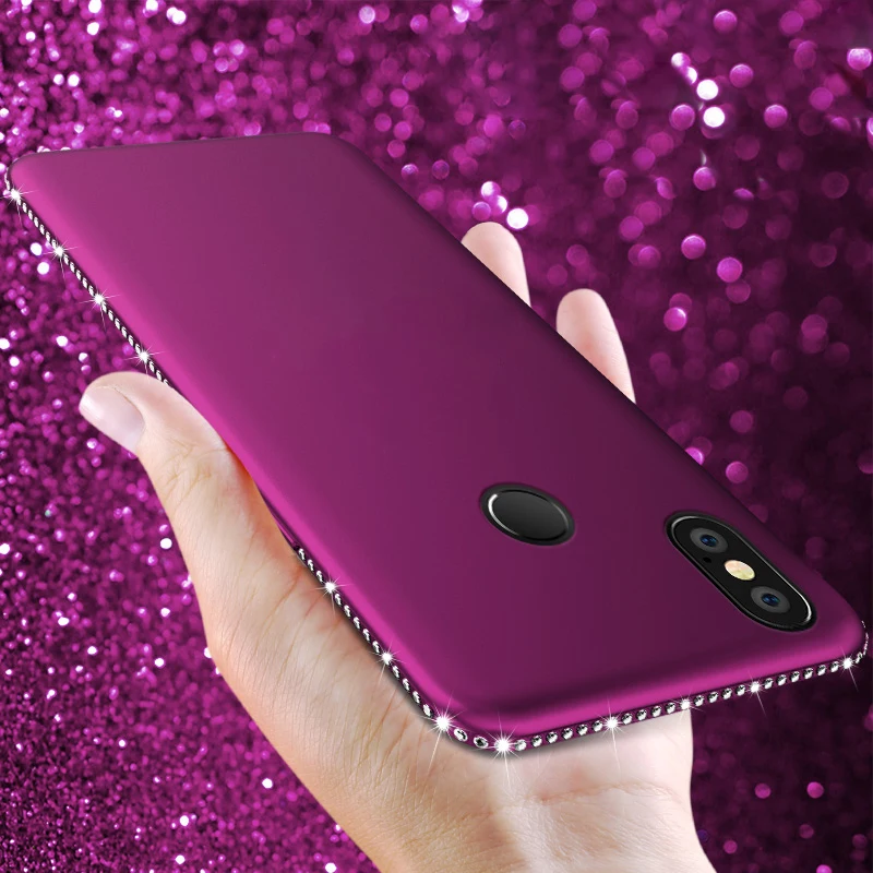 Силиконовый чехол с бриллиантами для Xiao mi Red 4A 6 6A S2 5 Plus 5A Prime Note 4X 4 Pro MAX 3 A1 A2 Lite 5X 6X