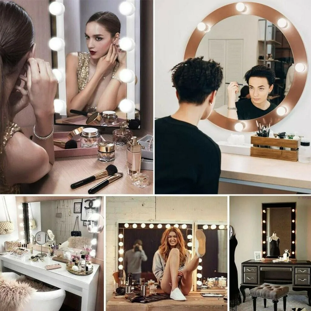 5 в светодиодный зеркальный светильник для макияжа голливудский туалетный