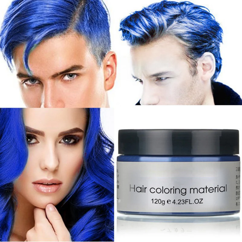 

Natural 7 Colors Products Hair Color Dye One-time Molding Paste Hair Dye Wax Styling Cream