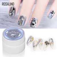 rosalind gel nail polish 5ml no wipe adhesive glue of nail art design rhinestones decorations all for manicure top base set