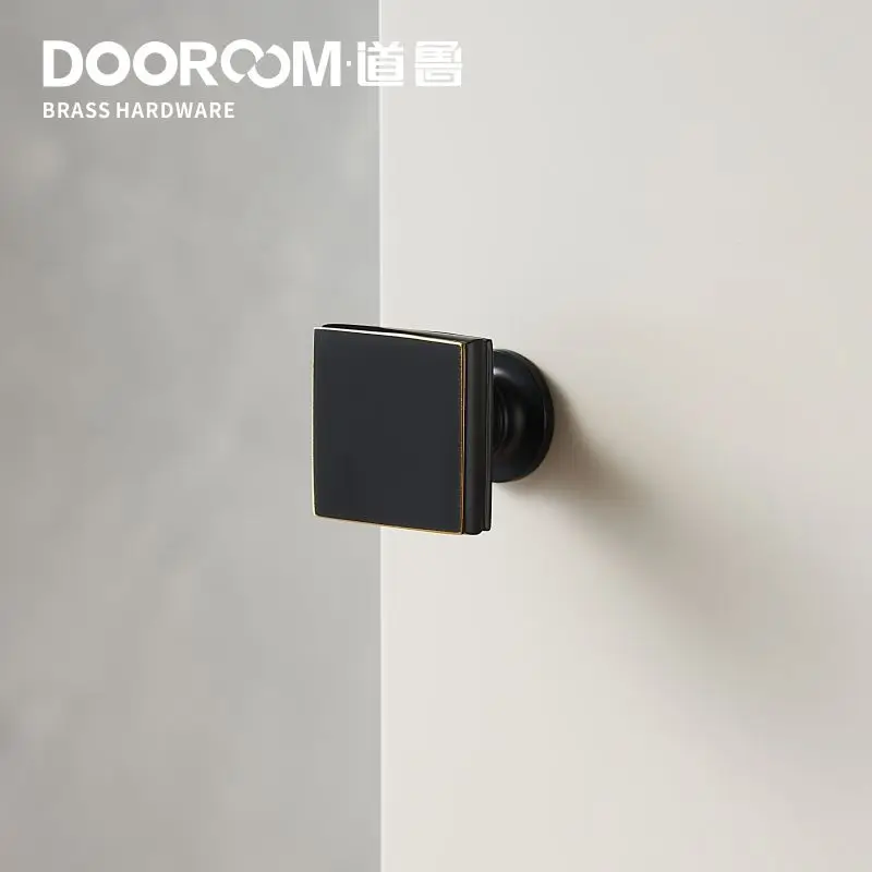 Dooroom Твердый латунный светильник, роскошная блестящая золотая мебель для шкафа, дверные ручки ящика, современный американский простой европейский ручки - Цвет: BCF
