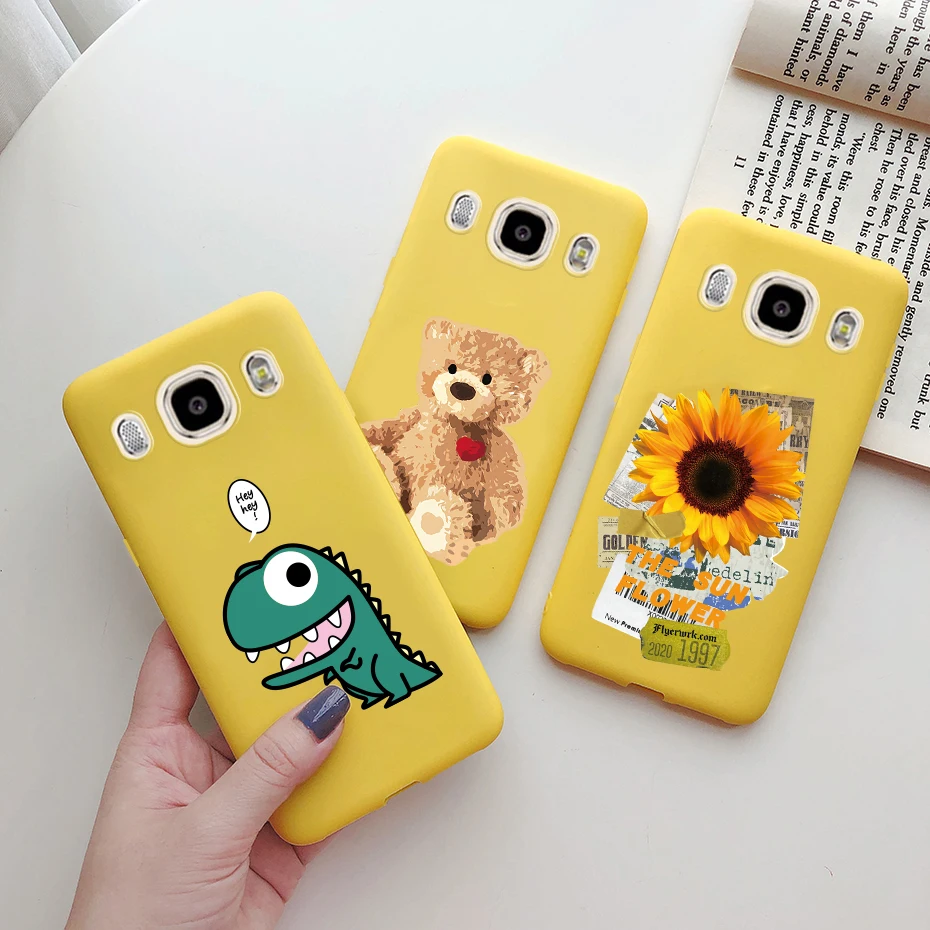 Чехол для телефона Samsung Galaxy J5 2016 мягкий силиконовый чехол с подсолнухом и авокадо