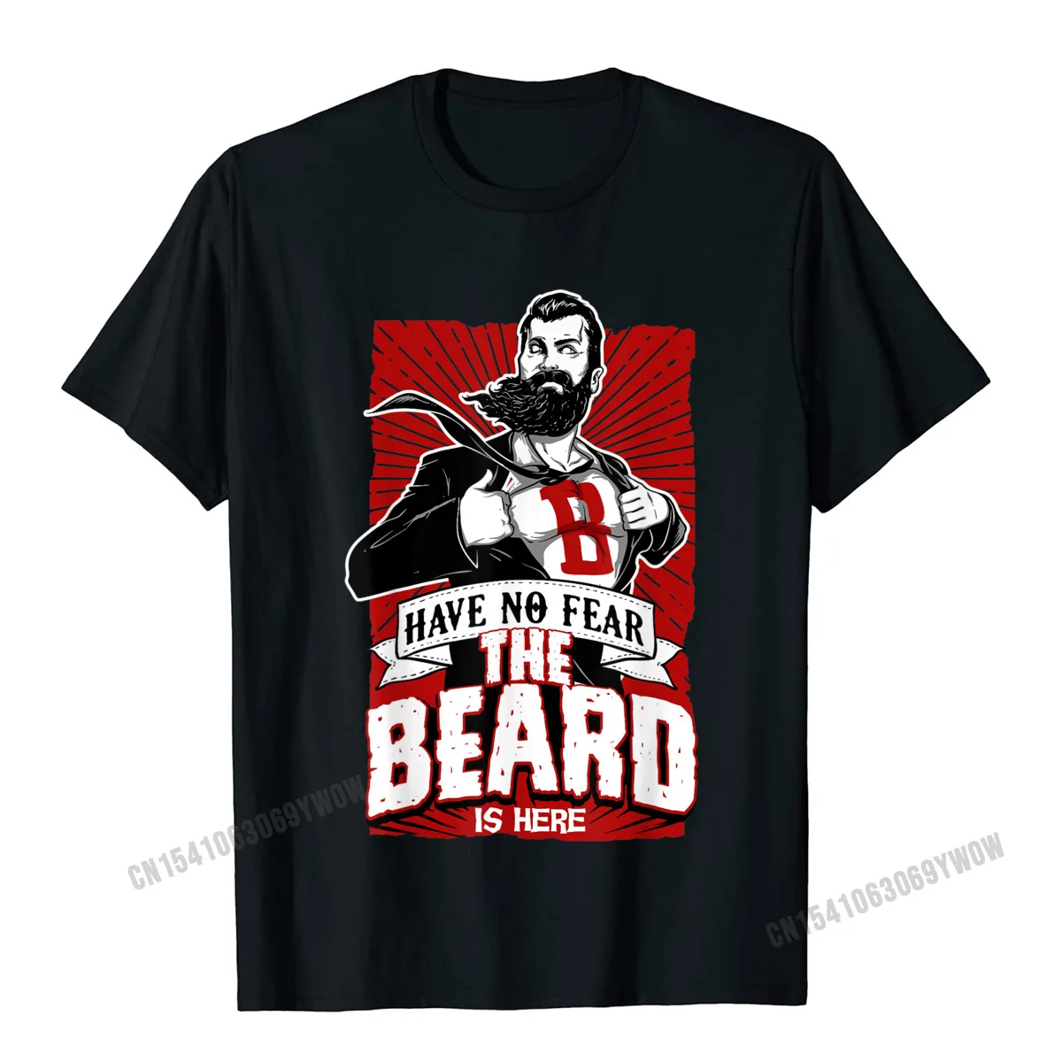 

Have No Fear The Beard Is Here Know Things Tshirt Tee Shirt Camisas Men Printing Tops T Shirt Classic Men Top T-Shirts Design