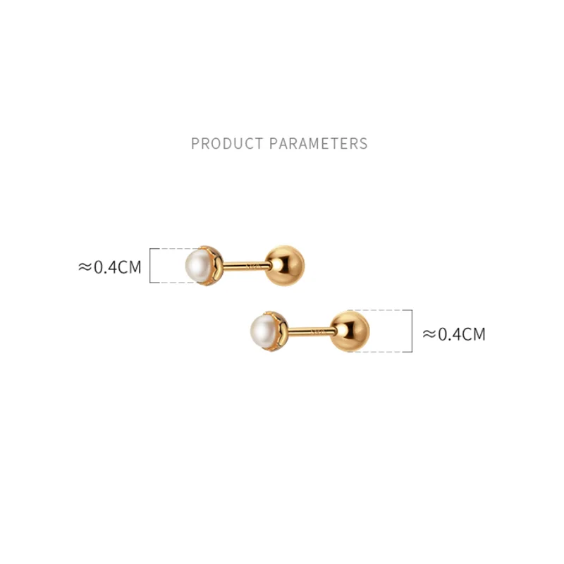 Женские маленькие серьги-гвоздики WANTME из стерлингового серебра 925 пробы в виде