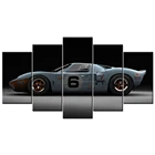5 шт. картины на холсте 1969 Ford GT40 Ле-Ман суперкар Картины HD с Плакаты модульные картинки для Декор в гостиную