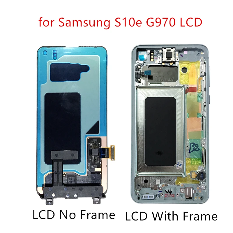 Для Samsung Galaxy S10 lcd G973 Plus G975 сенсорный экран дигитайзер в сборе с рамкой s10 Замена