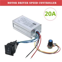 1pcs dc 9 60v 12v 24v 36v 48v 60v 20a motor speed controller electric pwm control regulator with reversible switch