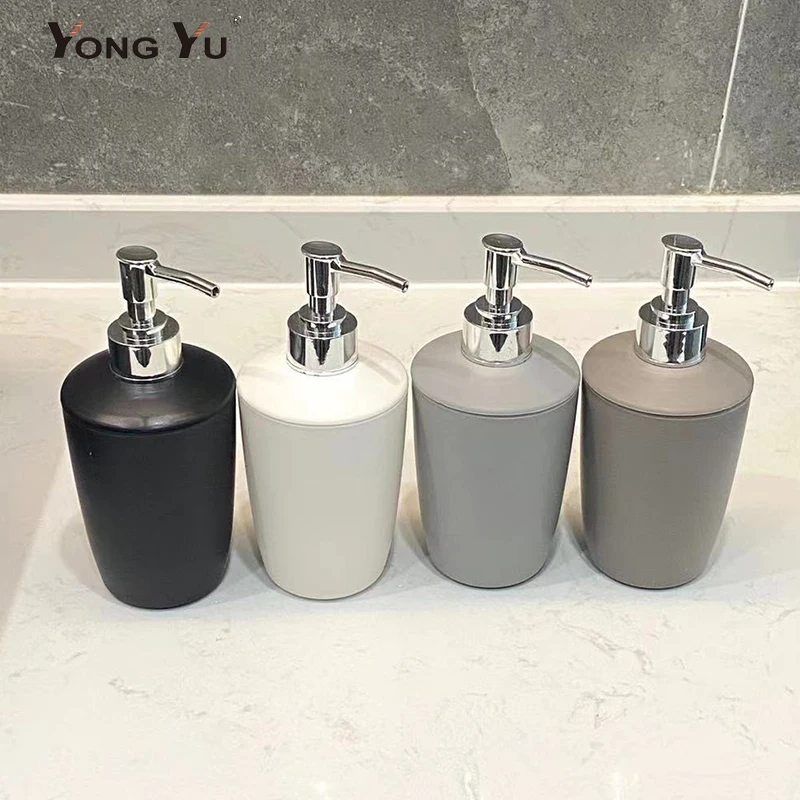 

Plastic Bathroom Liquid Soap Dispensers 340ml Bathroom Accessories Hand Sanitizer Shower Gel Shampoo Bottle