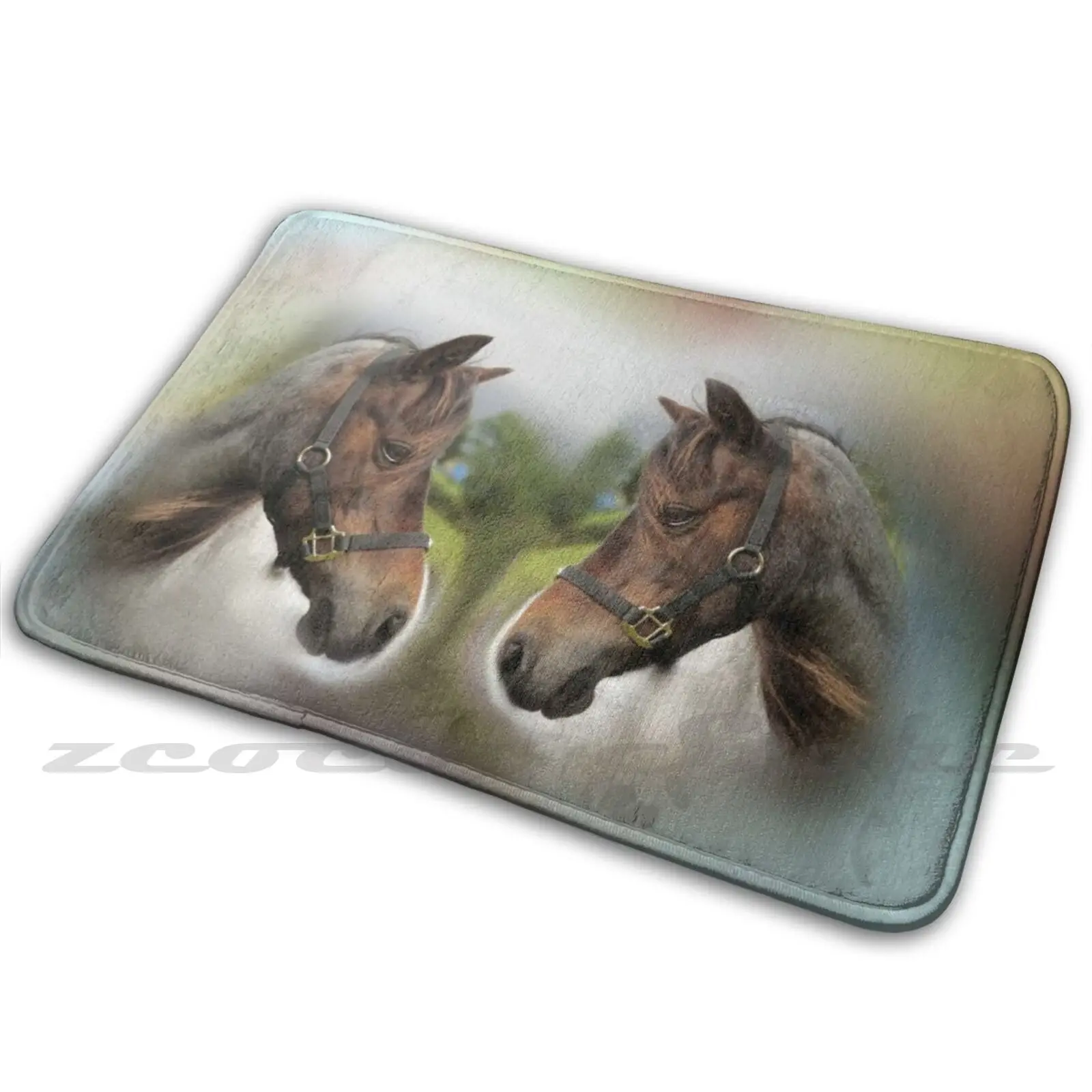 Коврик Коннемара противоскользящий мягкий поглощение воды для лошадей пони