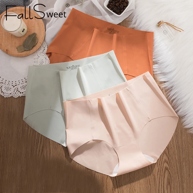 

3 шт./упак.! Бесшовные женские трусы с высокой талией удобные трусы из дышащего материала
