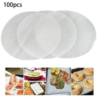 100pcs baking paper circle parchment bbq oven patty cake non stick bread snack steamer disposable air fryers sheet kitchen tool%c2%a0