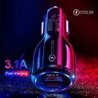 qc3 0 dual port usb car charger quick chargeur 3 0 mobile phone charge adapter for iphone 12 samsung s20 xiaomi 11 fast charging