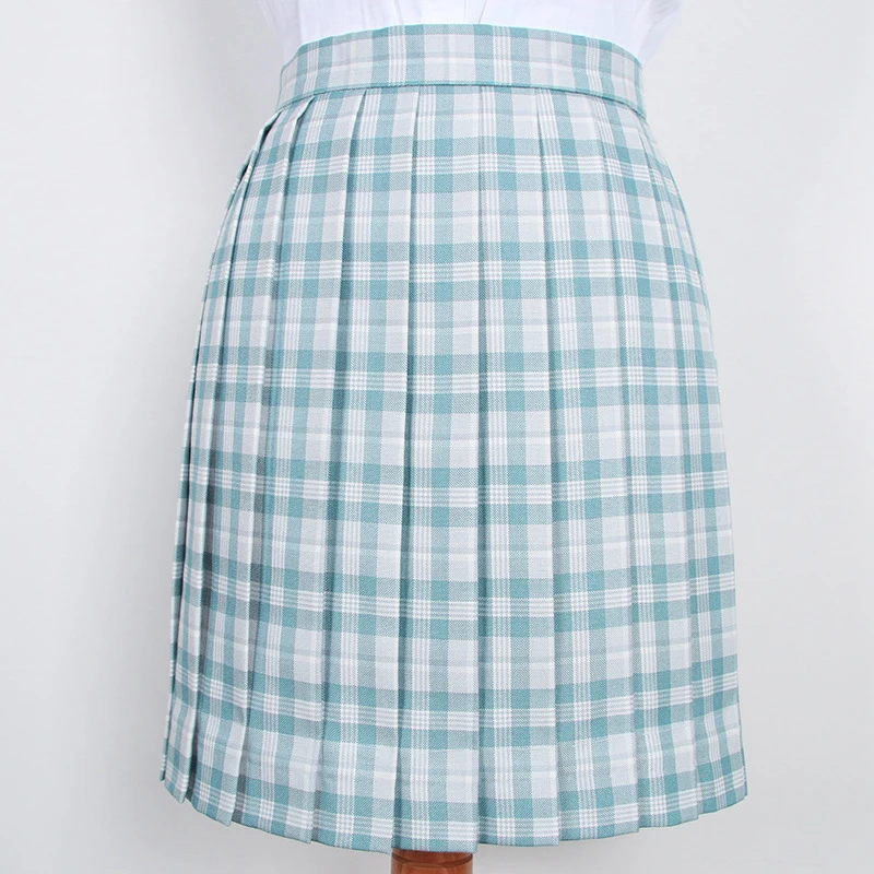 Женская летняя плиссированная юбка с высокой талией в клетку | Тематическая
