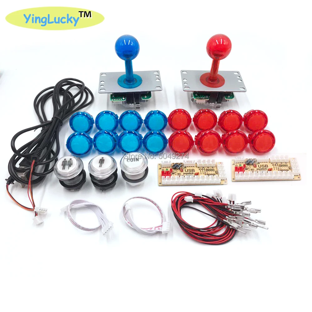 Yinglucky Нулевая задержка аркадные джойстики DIY Kit USB энкодер для ПК Джойстик Sanwa