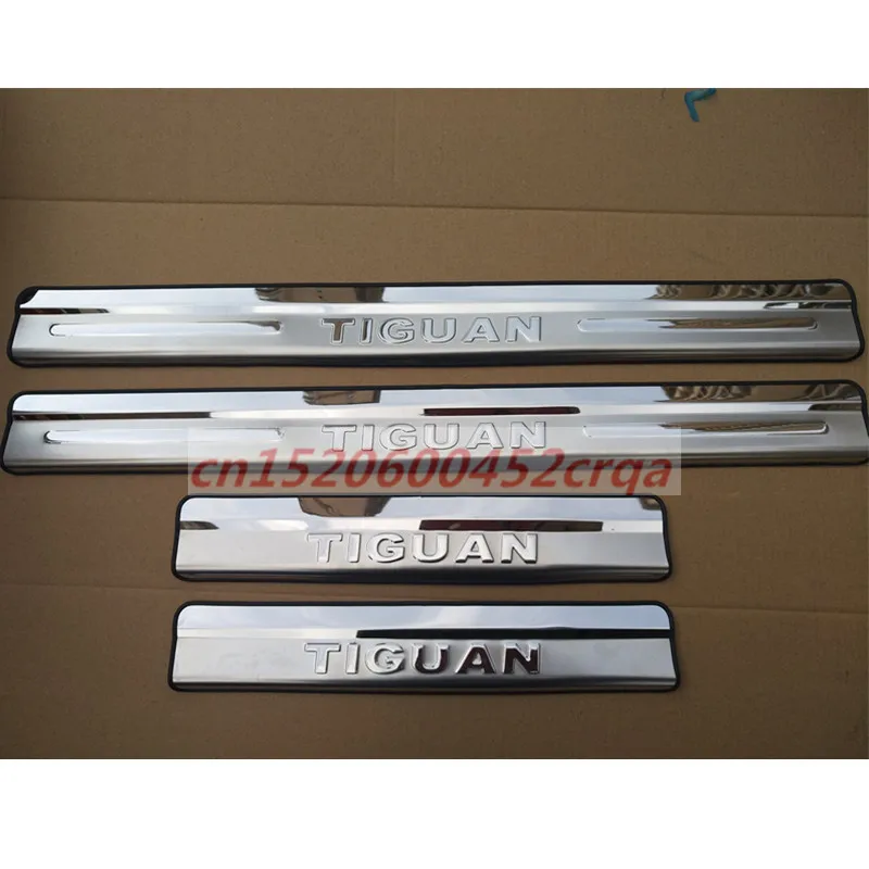 Аксессуары из нержавеющей стали, аксессуары для VW Volkswagen Tiguan 2011 2012 2013 Нержавеющая сталь порога Накладка педаль порог