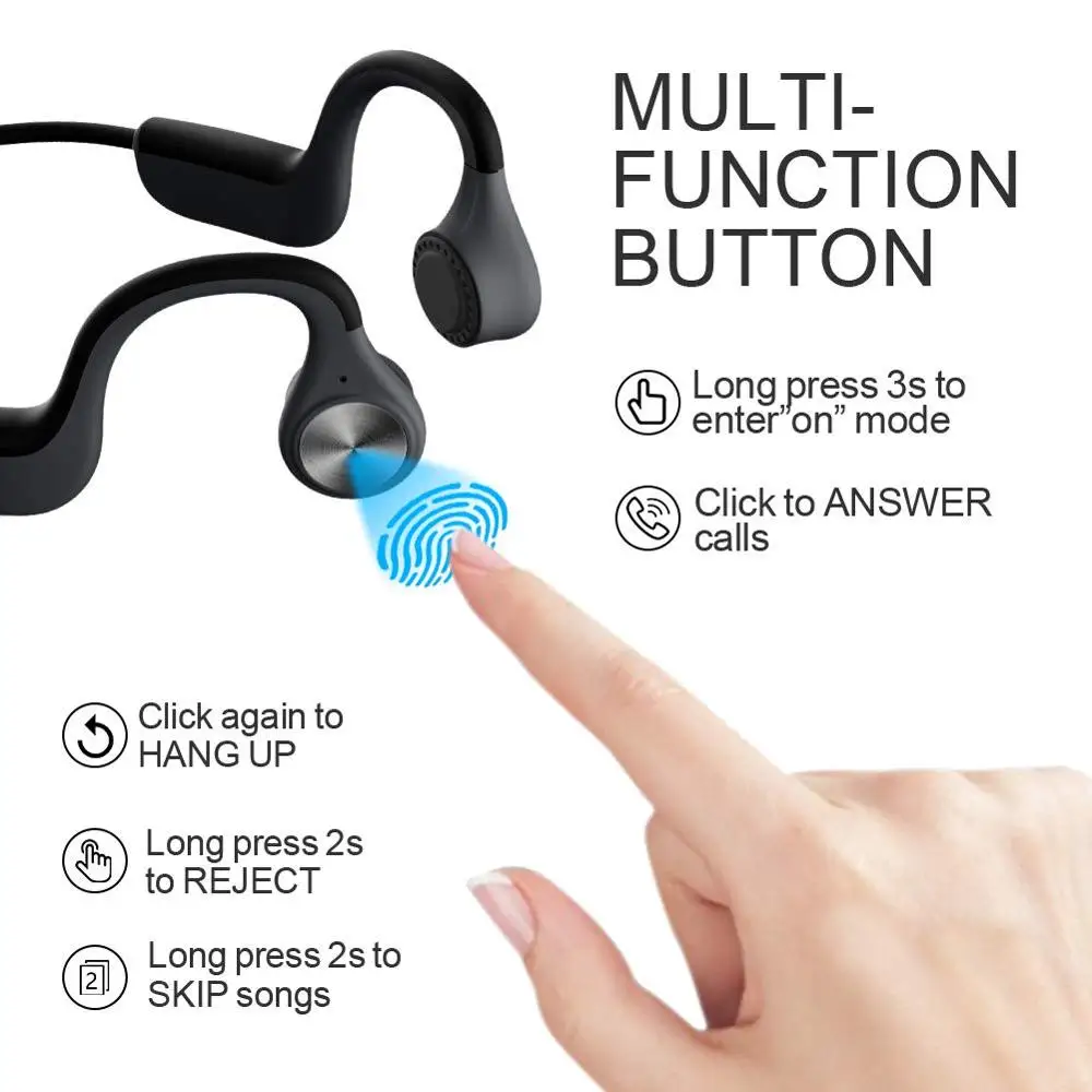 E9 наушники Bluetooth 5 0 с костной проводимостью водонепроницаемые Беспроводные