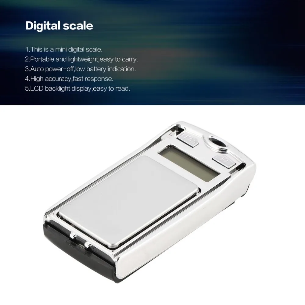 Мини цифровые карманные весы 200 г 0 01 точность g/dwt/ct Вес измерения для Кухня