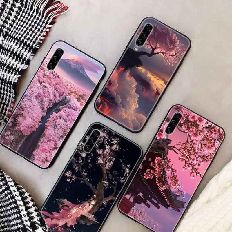 

Cherry Blossoms Phone Case For Samsung S9 10 20 Plus Note 9 10 10plus 20 Ultra A20 21s J7 Plus 8