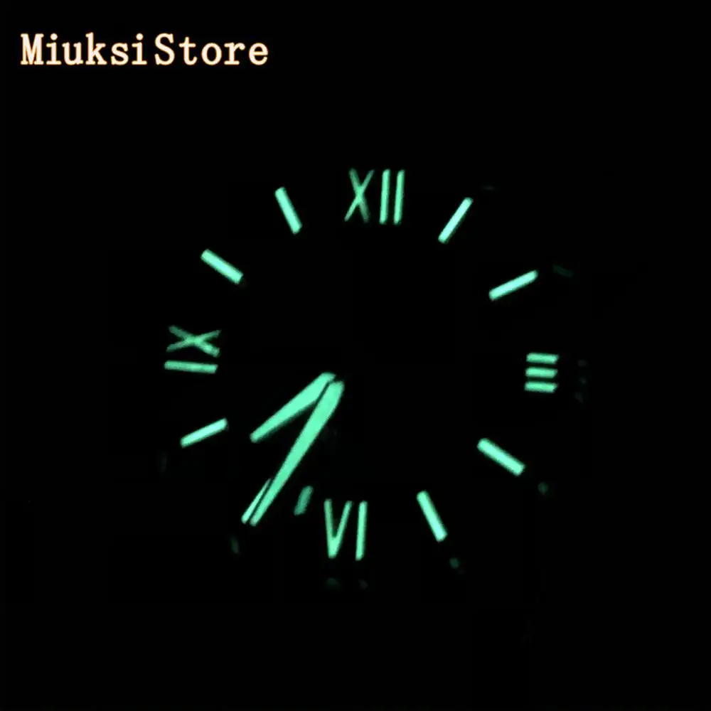 Мужские светящиеся часы с кожаным ремешком 41 мм|Мужские механические часы| |