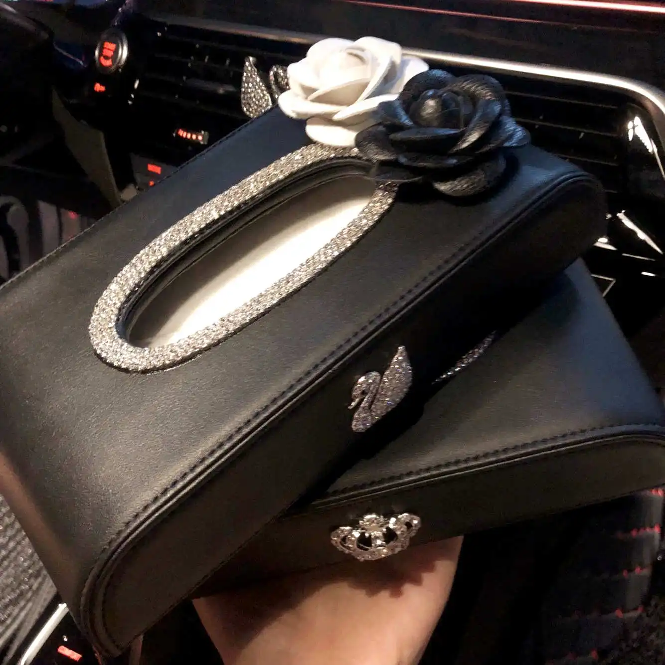 Автомобильная коробка для салфеток товары салона автомобиля креативный