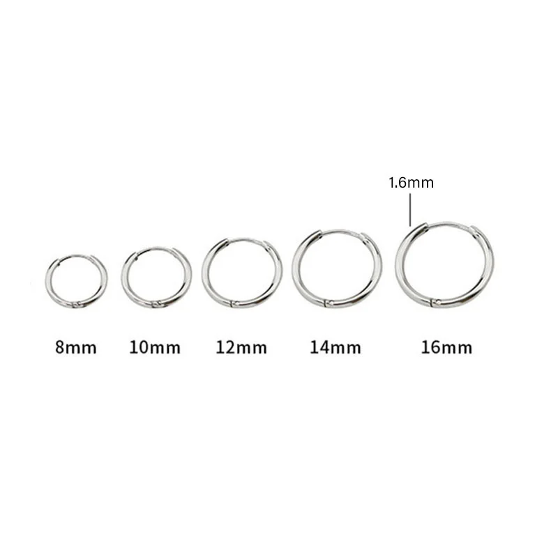 

Wholesale hot sale high quality women's ear bone buckle 1.6 mm round jewelry earrings