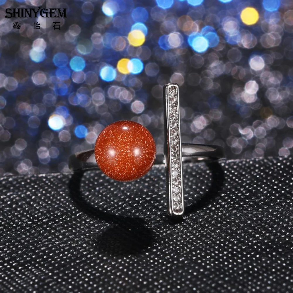 Блестящие драгоценные камни нерегулярные 8 мм полудрагоценные бусины кольца из