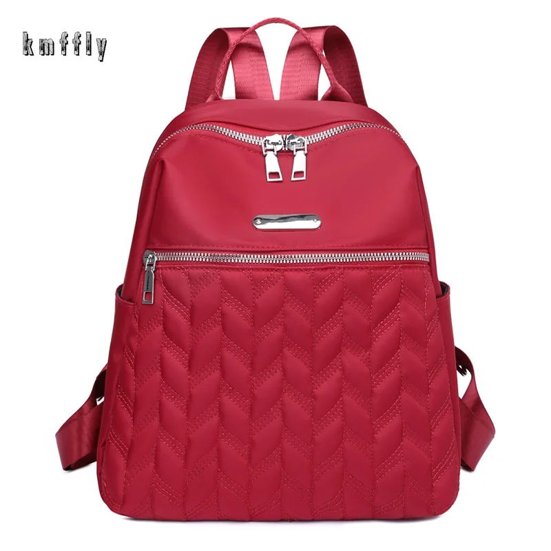 

Fashion Nylon Backpack for Women 2021 New Multi Pocket Travel Backpacks Large-capacity Waterproof School Backpacks