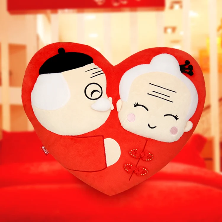 

Candice guo плюшевая игрушка пара дедушка бабушка любовь навсегда остается счастливо женат до глубокой старости мягкая подушка подарок 1 шт.