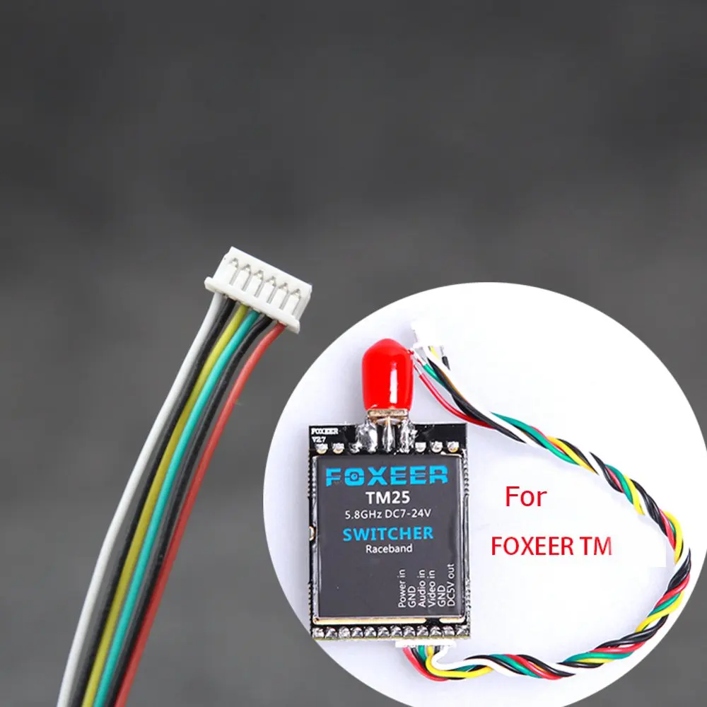 2PCS 100mm FPV Video Transmitter Connection Cable Wire for RUSH TANK PandRC 5804 Foxeer TM25 ClearTX EWRF VTX DIY Parts | Игрушки и
