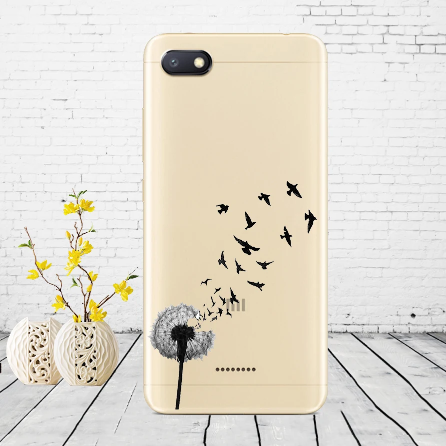 I40 Силиконовый чехол для xiaomi redmi 6a защитный чехол Мягкий ТПУ чехол для телефона Чехлы для xiaomi redmi 6A чехол бампер 6a Coque - Цвет: I40