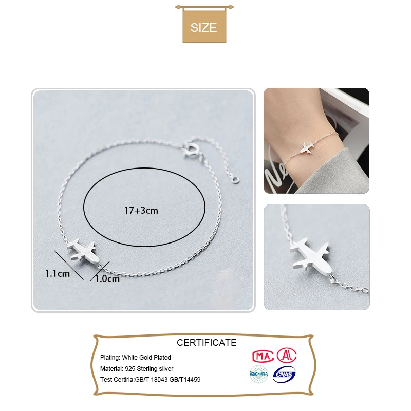 Женский браслет на запястье Trusta из серебра 925 пробы 16 см для девушек подростков