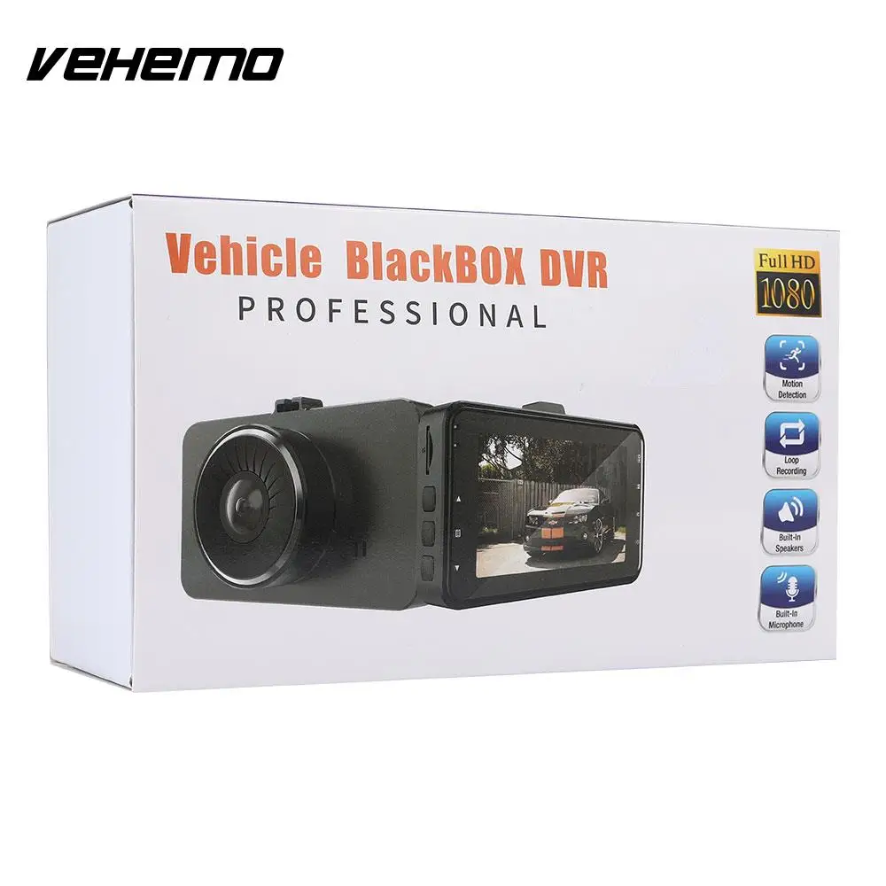 

Durable Car Camera Dash Cam Motion Detection Universal Driving Recorder for Gravity Sensor 3Inch Night Vision for 1080P HD