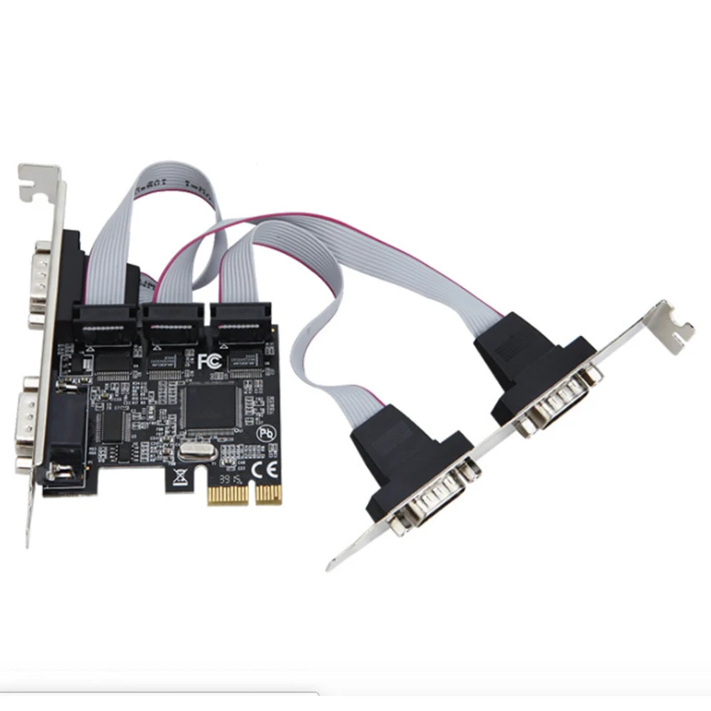 Плата расширения TXB071PCI Express плата на 4 порта последовательная multi RS232 DB9 COM порт