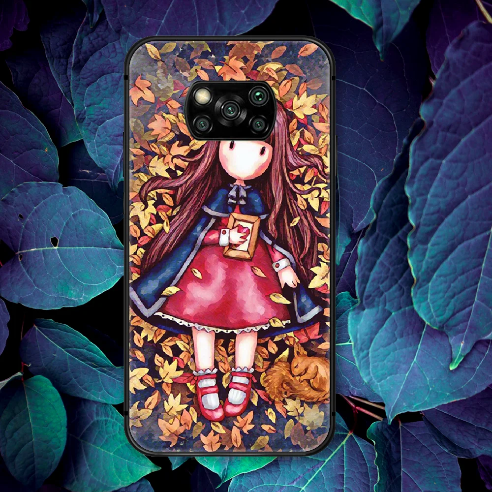 

Cartoon Lovely Santoro Gorjuss Phone Case For Xiaomi Mi Note 10 A3 9 MAX 3 A2 8 9 Lite Pro Ultra black Cell 3D Funda Soft