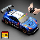 Гоночный автомобиль на радиоуправлении 1:16 GTR 2,4 ГГц высокоскоростной гоночный автомобиль внедорожник Радиоуправляемый Дрифт автомобиль игрушки для детей Рождество