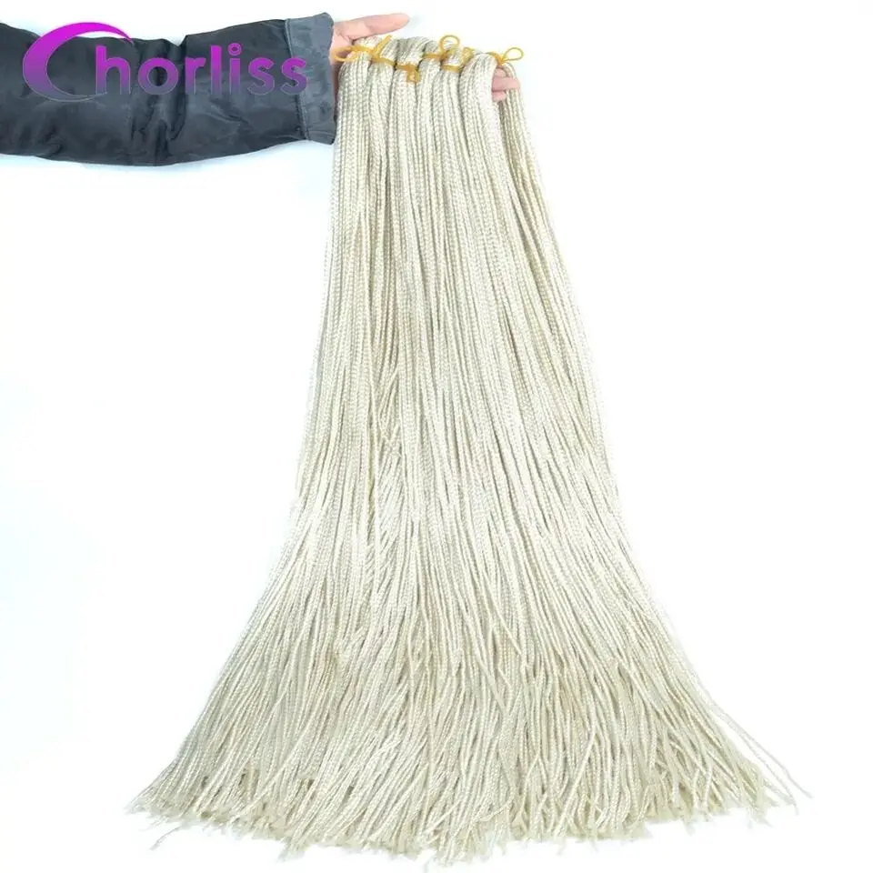 Chorliss вязанные крючком косички Zizi косички, вязанные крючком волосы, пряди, синтетические волосы для наращивания, косички, блонд, черный, серый, красный, коричневый