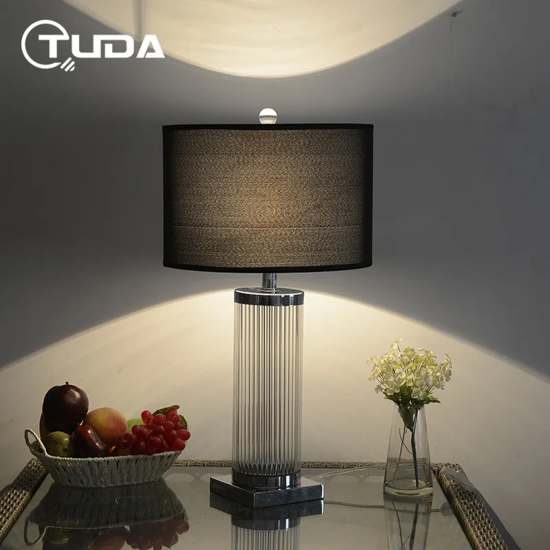 Стеклянная Хрустальная настольная лампа TUDA креативная модная для гостиной