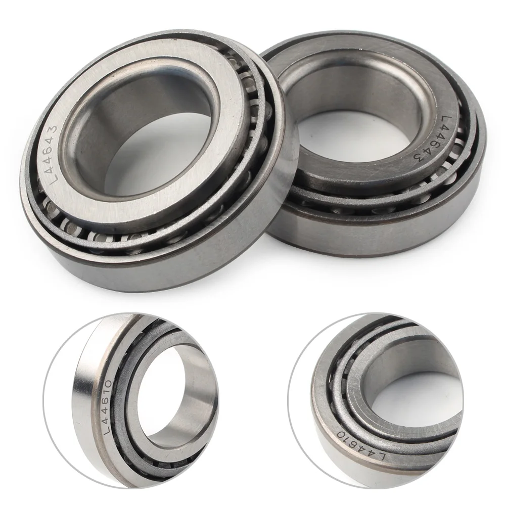 

2Pcs Motorcycle Neck Tapered Roller Bearing CUP & CONE L44610 CONE L44643 For Harley Davidson Fat Boy Dyna V-rod 1981-up