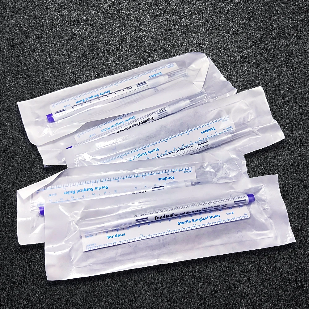

5pcs Waterproof Surgical Eyebrow Skin Marker Pen Sterile Surgical Cosmetic Positioning Marking Pen