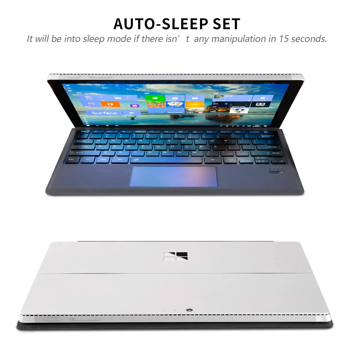 Беспроводная bluetooth-клавиатура с подсветкой для microsoft Surface Pro 6 Pro 5 Pro 4 Pro 3 bluetooth-клавиатура для поверхности Fro