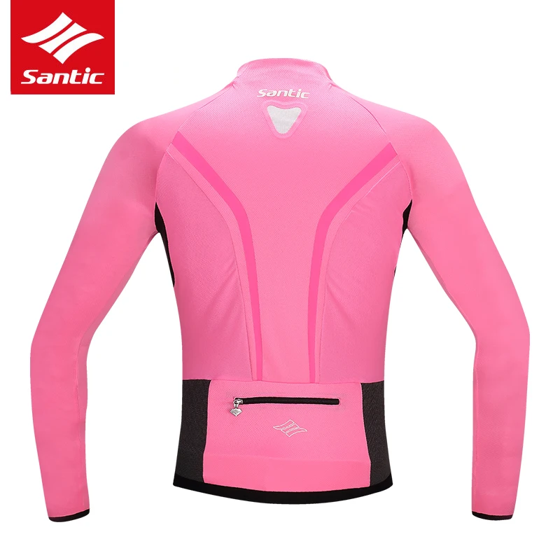 Santic женский длинный рукав Велоспорт PRO Горный Дорожный велосипед Джерси анти-УФ