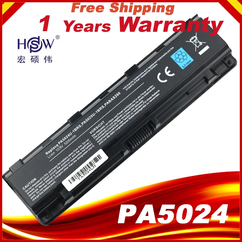 

PA5024U-1BRS New Laptop Battery For Toshiba Satellite C800 C840 C850 C870 L800 L830 L840 L850 L870 M800 M840 P800 P850 P870 C855