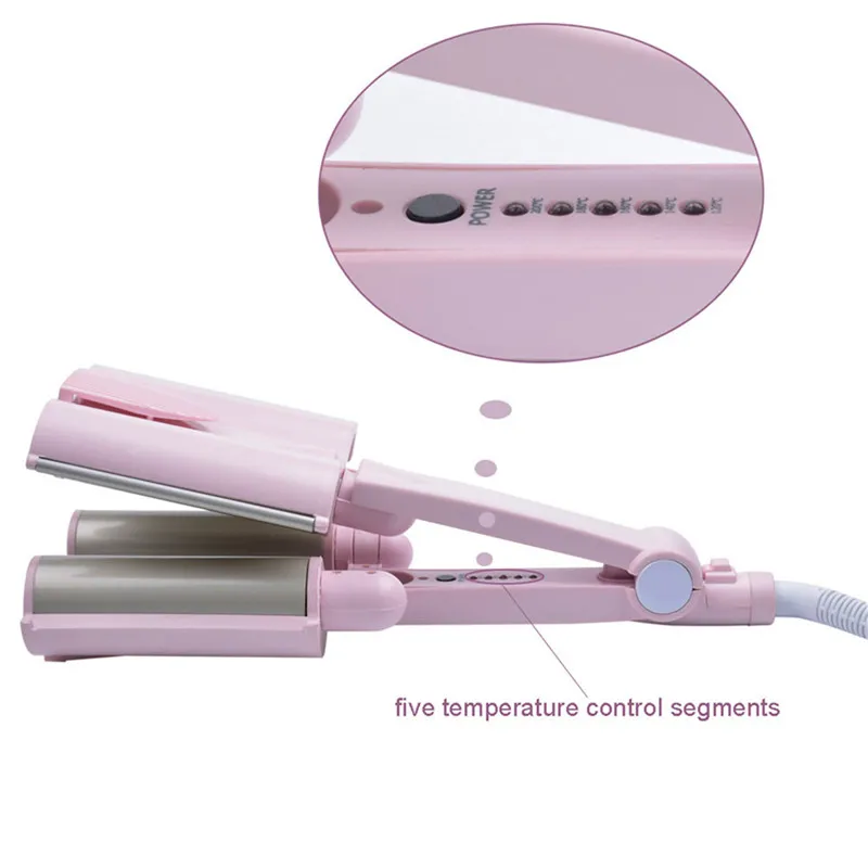 

Щипцы для завивки волос, электрическая керамическая палочка с тремя трубками, инструмент для моделирования