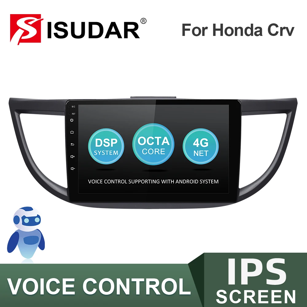 

ISUDAR V57S Android Car Radio For HONDA/CRV/CR-V 2012-2016 Multimedia Player GPS Stereo System CANBUS Voice Control 4G No 2 Din