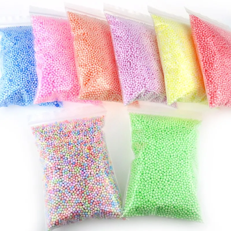 DIY Снежный слайм шарики добавки шармы аксессуары Пена слаймы бусины наполнитель