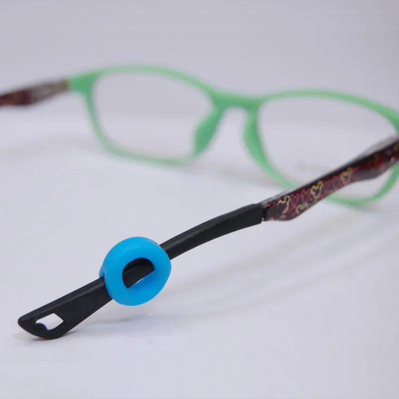 Противоскользящие очки для чтения Slicone круглый черный прозрачный держатель ушей
