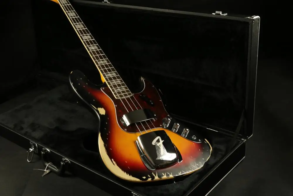 Lzeal sunburst 4 струнная бас-гитара relic heirloom коллектор herritage струны электрогитары
