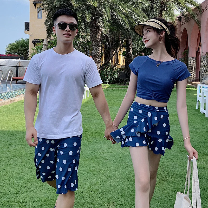 Купальники для пар с принтом бабочки женские бикини купальники Мужская пляжная