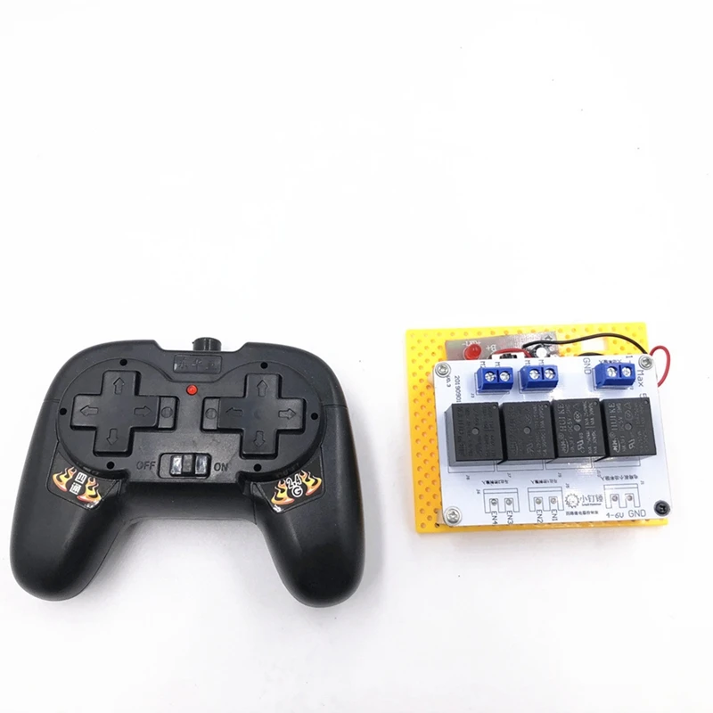 

FBIL-DIY 2.4G 4CH Remote Controler with Receiver Device for Toy Boat Tank Robot Car 5-20V Accessories